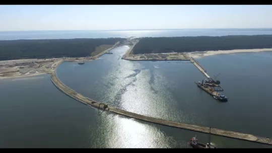 Przekop Mierzei Wiślanej - wrzesień 2021 Przekop Mierzei Wiślanej - wrzesień 2021