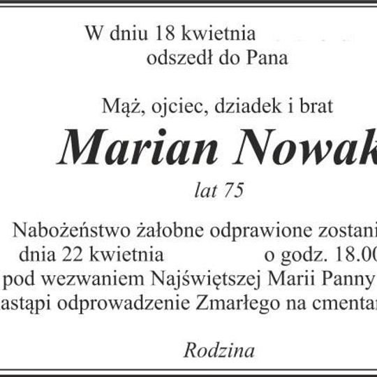 Marian Nowak